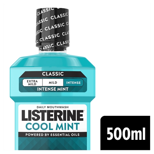 Listerine Mouthwash 500ml Coolmint pack shot