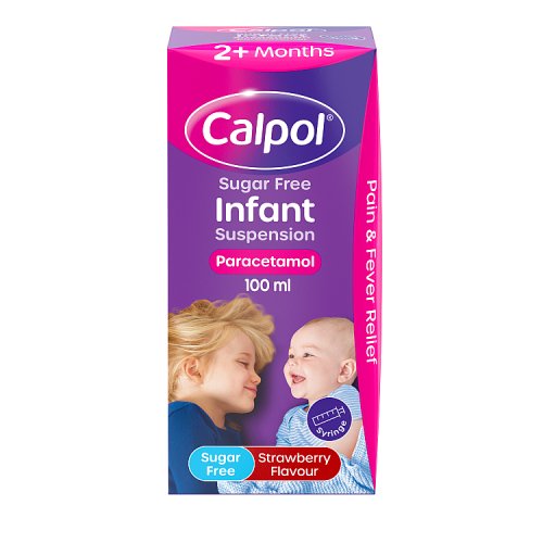 Calpol Infant Oral Suspension Sugar Free 100ml pack shot