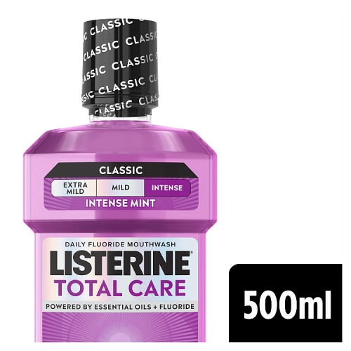 Listerine Mouthwash 500ml Total Care pack shot
