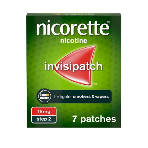Nicorette Invisi Patch (15mg) - 7 Pack pack shot