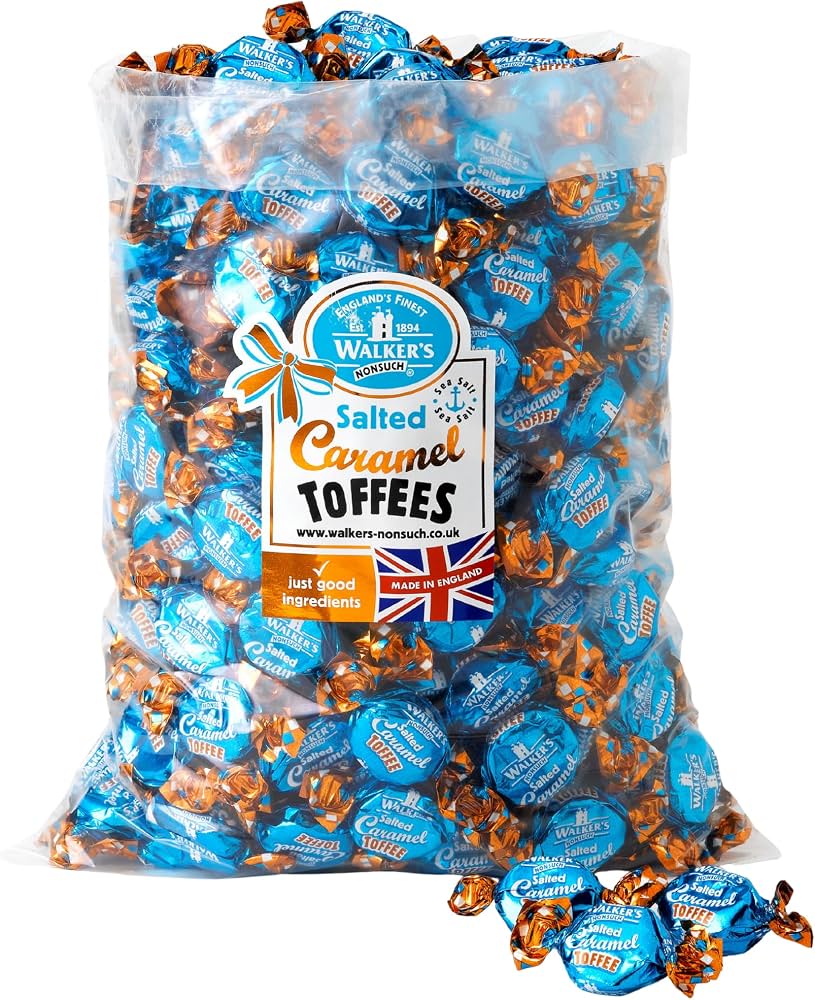 Walkers Nonsuch Salted Caramel Toffees Bulk Bag 2.5kg pack shot