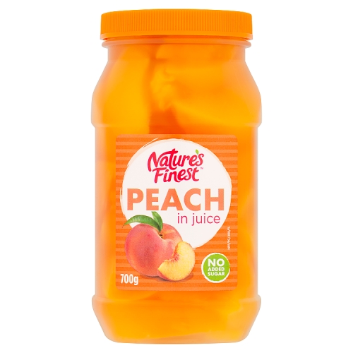 Natures Finest Peaches in Juice 700g pack shot