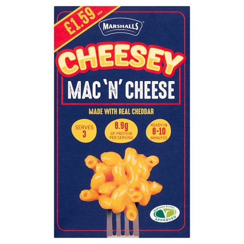 Marshalls Cheesey Mac 'N' Cheese 190g PMP pack shot