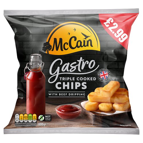 McCain Gastro Chips PM £2.99 600g pack shot