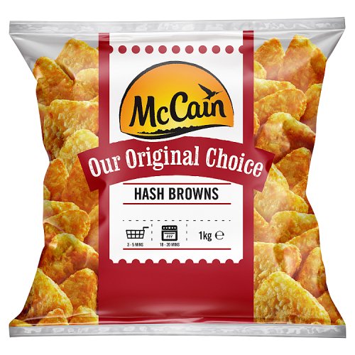 McCain Classic Hash Browns 1kg pack shot
