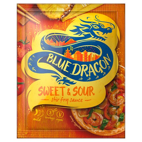Blue Dragon Stir Fry Sauce Sachet Sweet & Sour 120g pack shot