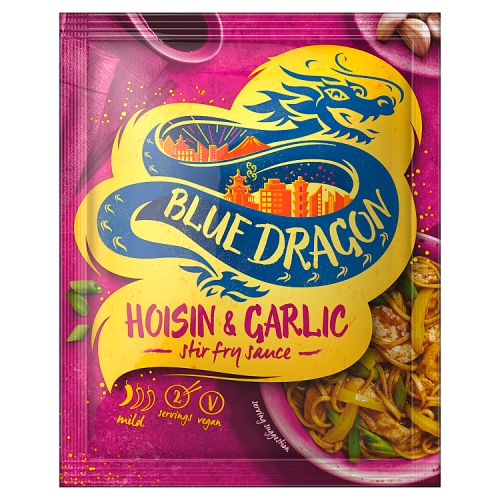 Blue Dragon Hoisin & Garlic Stir Fry Sauce 120g pack shot