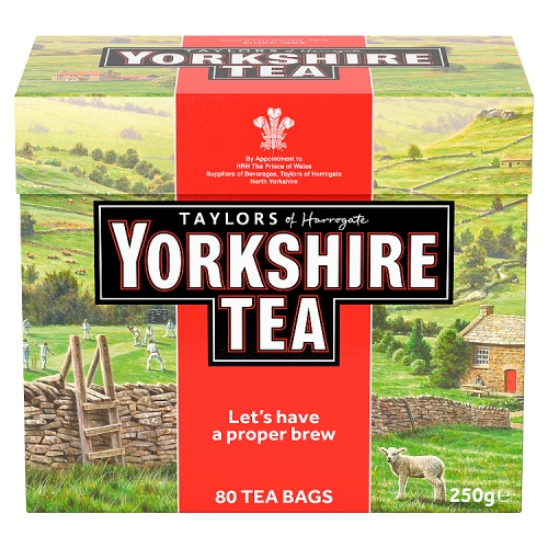 Yorkshire Tea Bags Original 80's pack shot