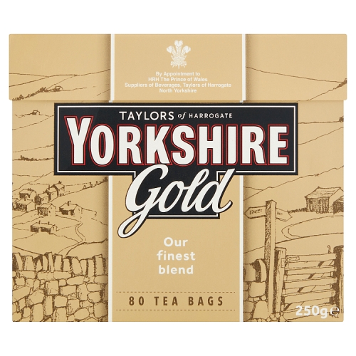 Yorkshire Gold Tea Bags 80's pack shot