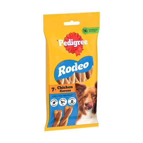 Pedigree Rodeo Dog Treats & Chicken 7 Stick 123g pack shot