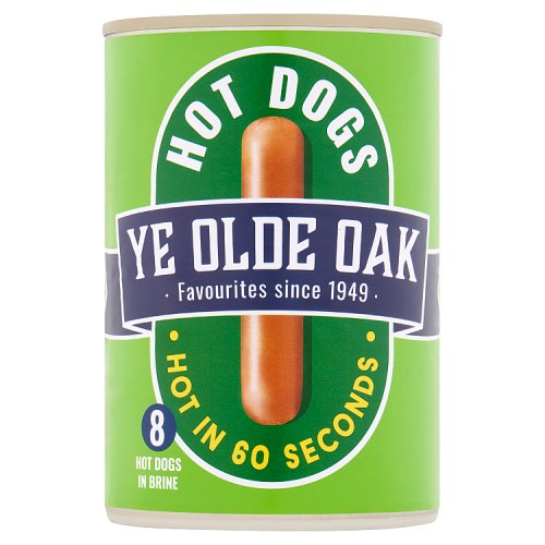 Ye Olde Oak Hot Dogs Brine 400g pack shot