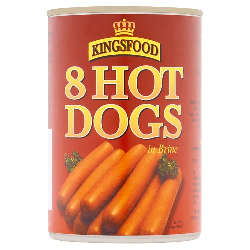 Kingsfood Hot Dog Sausages 8's 400g pack shot