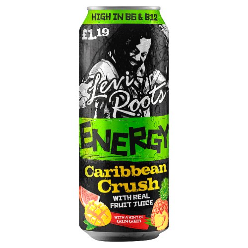 Levi Roots Energy Caribbean Crush PM £1.19 500ml pack shot