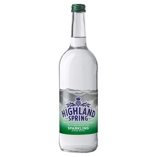 Highland Spring Sparkling Water Glass 750ml pack shot