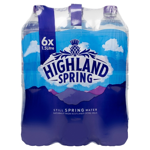 Highland Spring Still (6 x 1.5Ltr) pack shot