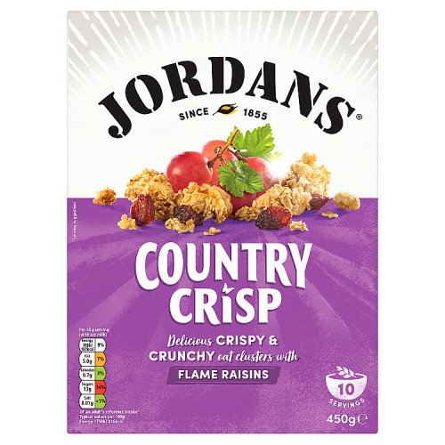 Jordans Country Crisp Flame Raisin 450g pack shot