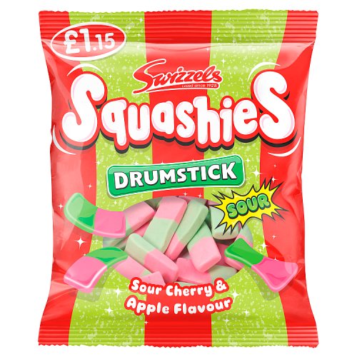 Swizzels Squashies Sour Cherry & Apple 120g PMP pack shot