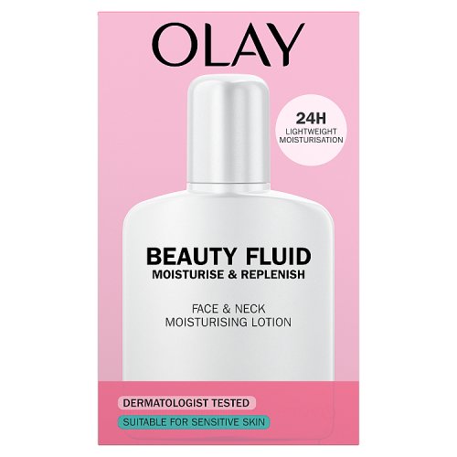 Olay Essentials Beauty Fluid Sensitive Moisturiser 200ml pack shot