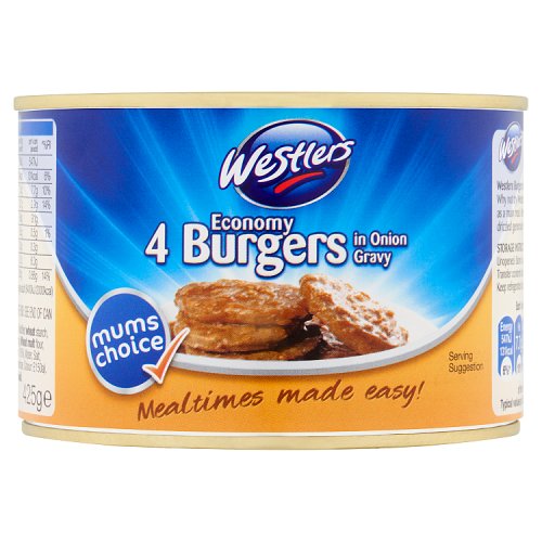 Westlers Burgers In Onion Gravy 425g pack shot