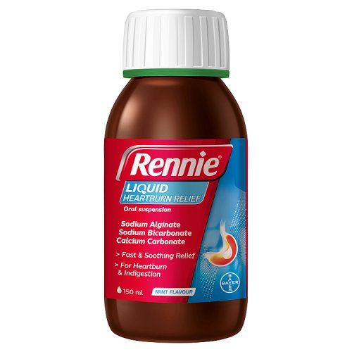 Rennie Heartburn Relief Liquid Mint 150ml pack shot