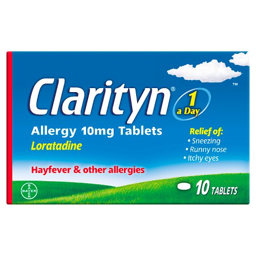 Clarityn Hayfever & Allergy Tablets Loratadine 10s 10Mg pack shot