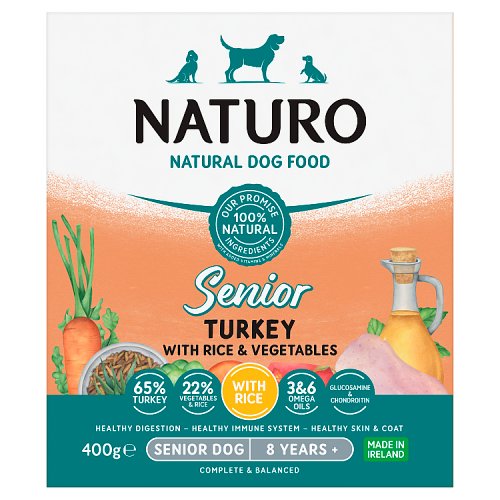 Naturo Senior Turkey Rice & Vegetable 400g pack shot