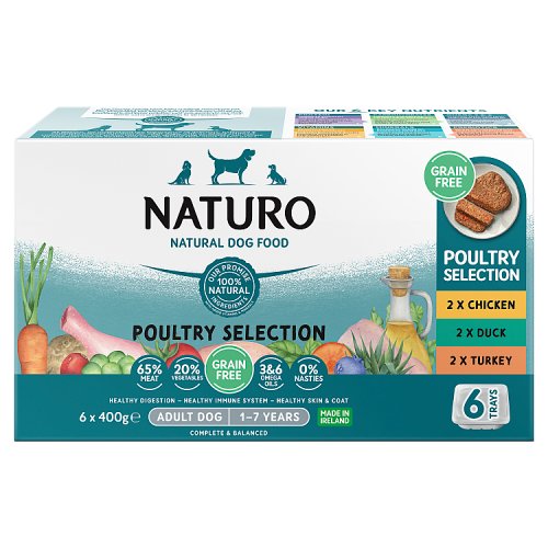 Naturo Grain Free Poultry Variety Pack 6pk (6 x 400g) pack shot