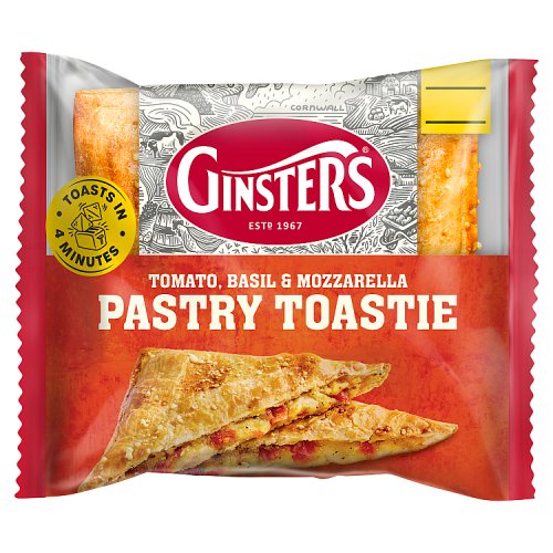 GINSTERS TOMATO BASIL & MOZZARELLA TOASTIE pack shot