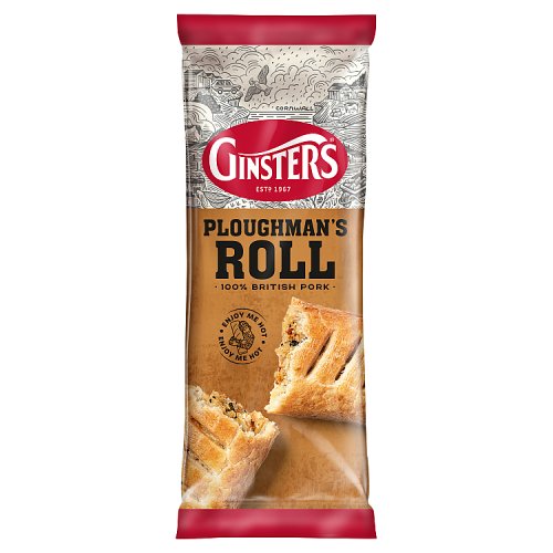GINSTERS LARGE PLOUGHMANS SAUSAGE ROLL pack shot