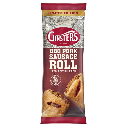 GINSTERS LARGE BBQ PORK SAUSAGE ROLL pack shot
