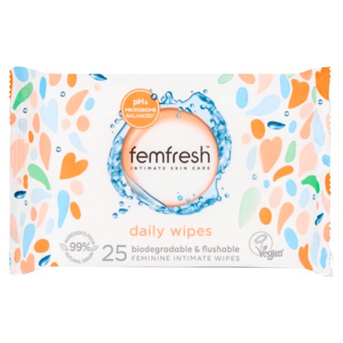 Femfresh Wipes Freshening & Soothing 25's pack shot