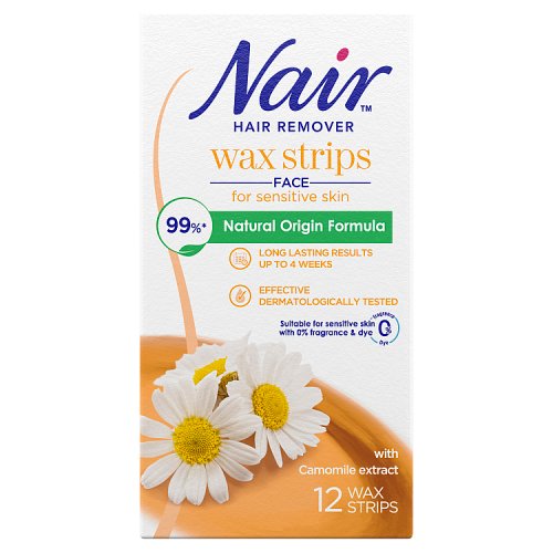Nair Facial Wax Strips 16's pack shot