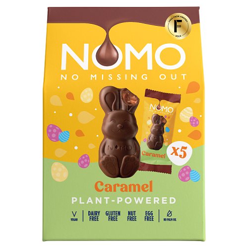 Nomo Mini Bunnies Caramel 5pk (5 x 10.6g) pack shot