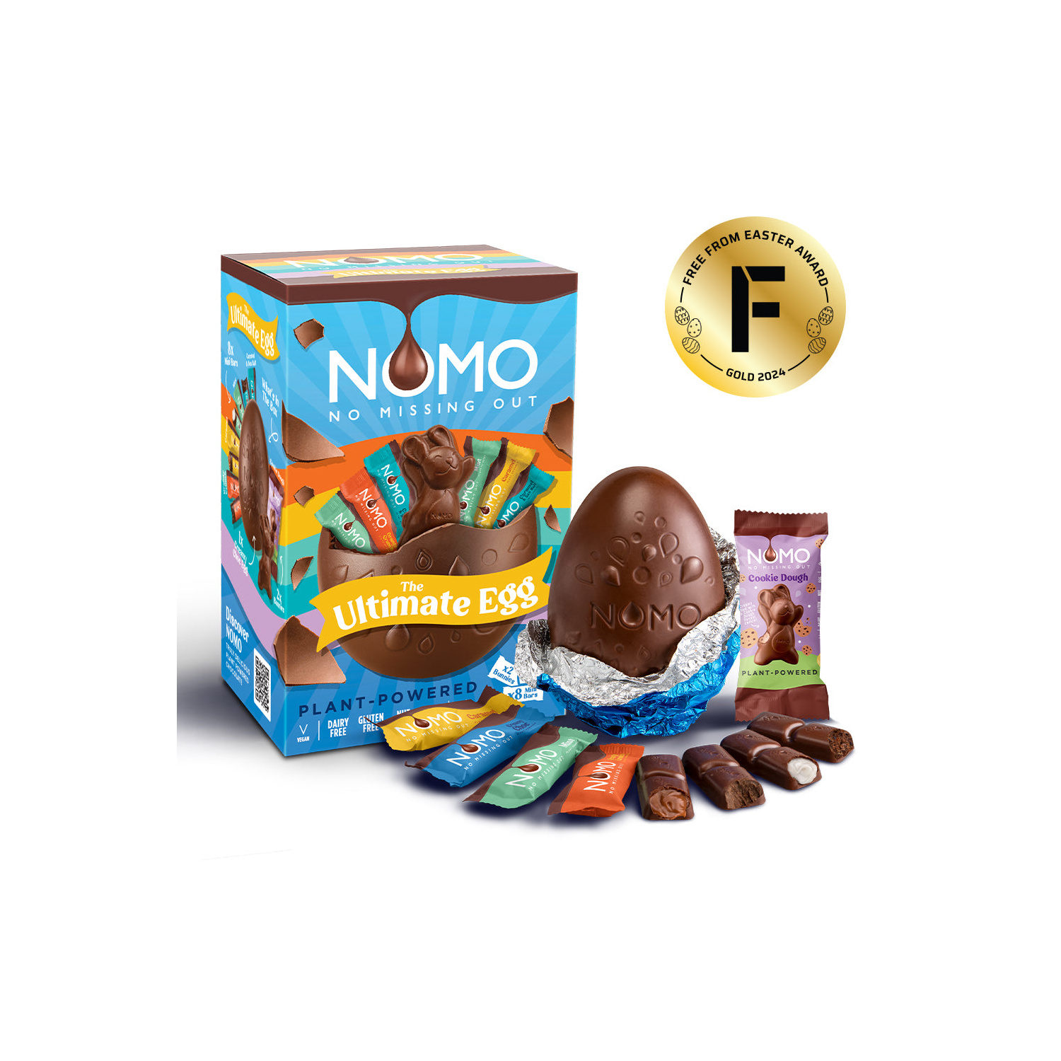 Nomo Ultimate Egg & Bunny & Mini Bars 220g pack shot