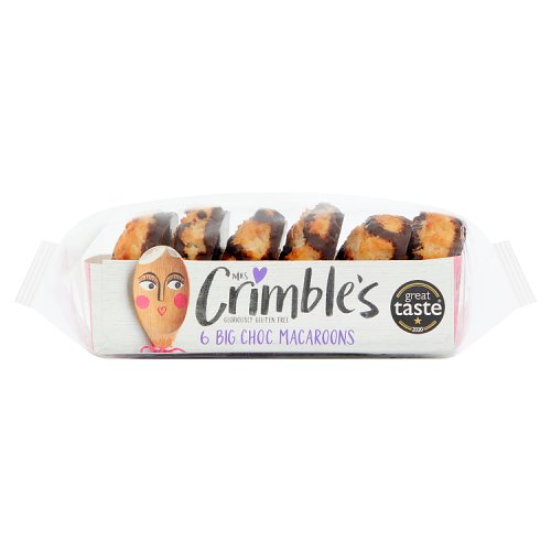 MRS CRIMBLE'S LARGE CHOCOLATE COCONUT MACAROONS 6PK pack shot