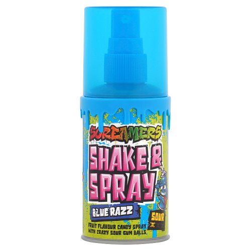 Zed Screamers Shake N Spray Blue Razz  78.7g pack shot