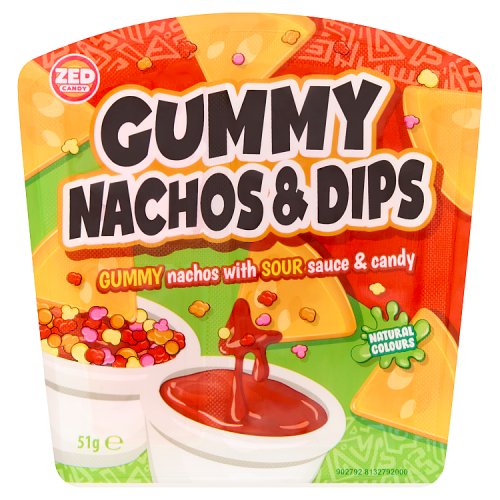 Zed Gummy Nachos & Dips 51g pack shot