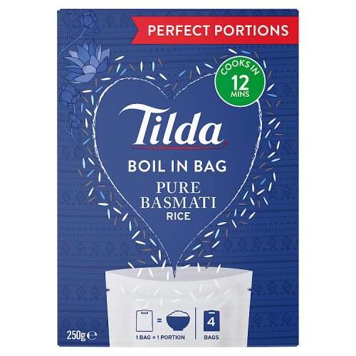 Tilda Boil in Bag Basmati Rice 250g pack shot