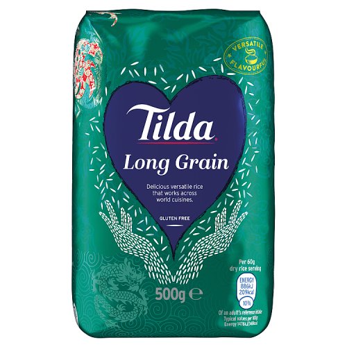 Tilda Long Grain Rice 500g pack shot