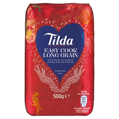 Tilda Easy Cook Long Grain Rice 500g pack shot