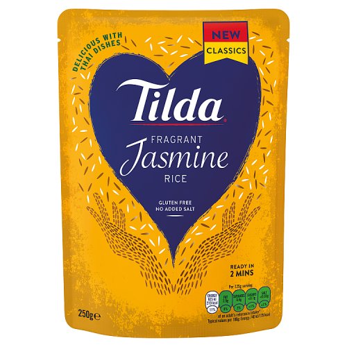 Tilda Classic Steamed Jasmine Rice 250g pack shot