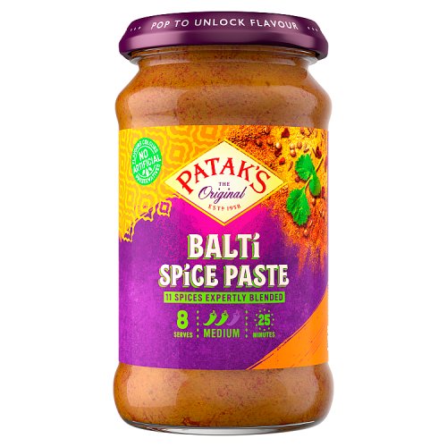 Pataks Balti Curry Paste Jar 283g pack shot