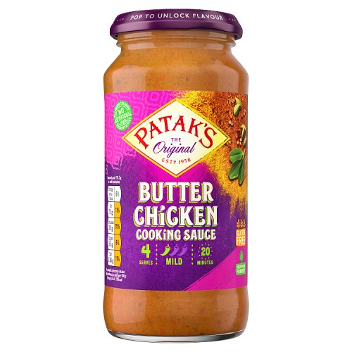 Pataks Butter Chicken Curry Sauce 450g pack shot