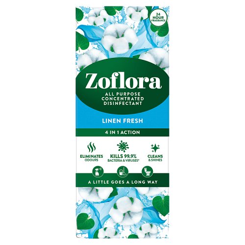 Zoflora Concentrated Disinfectant Linen Fresh 500ml pack shot