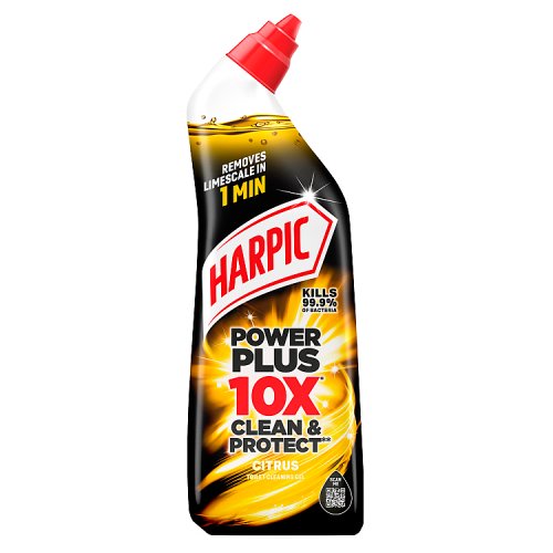 Harpic Liquid 750ml Power Plus Toilet Cleaner Citrus pack shot