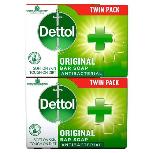 Dettol 2x100g Bar Soap Original pack shot