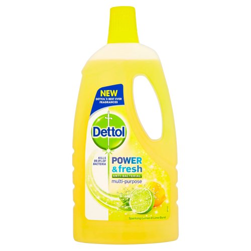 Dettol Floor Cleaner 1ltr Power Fresh Citrus pack shot