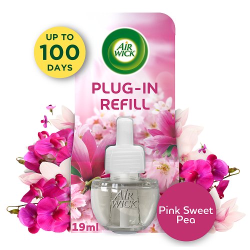 Airwick Electric Refill Pink Sweet Pea 19ml pack shot