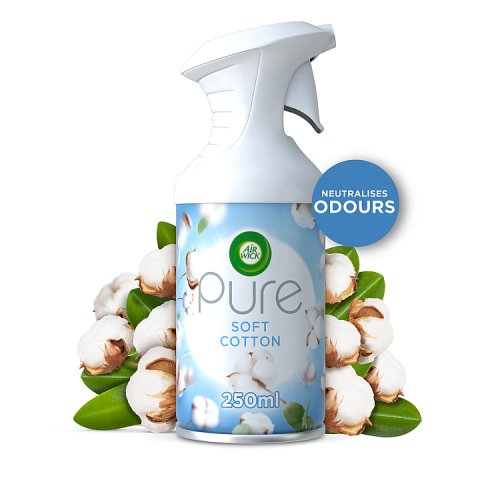Airwick Pure 250ml Soft Cotton pack shot