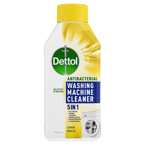 Dettol Washing Machine Cleaner Lemon 250ml pack shot